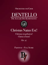 Christus natus est Op. 27 Orchestra sheet music cover